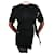 Céline Top en maille noir à manches courtes - taille L Laine  ref.1051982
