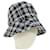 CHANEL COCO Mark Hat Laine S Blanc Noir CC Auth am4943  ref.1052314