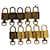 Louis Vuitton padlock 10set Gold Tone LV Auth ar10113 Metal  ref.1052372
