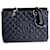 Chanel Klassische große Einkaufstasche von GST Marineblau Leder  ref.1052460
