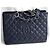 Chanel Borsa shopping classica GST Grand Blu navy - vista 19