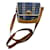 Sac à bandoulière Burberry Haymarket vintage Cuir Marron Bleu Multicolore  ref.1052713