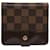 Louis Vuitton Compact zip Brown Cloth  ref.1052983