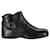 Prada Buckle Strap Ankle Boots in Black Brushed Leather  ref.1053010