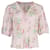 Autre Marque Rixo Checkered Floral Top in Pink Silk   ref.1053011