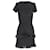 Maje Fringed Shift Dress in Charcoal Cotton Black  ref.1053033