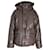  Nanushka Hide Vegan Leather Puffer Jacket in Brown Polyester  ref.1053066