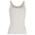 Totême Camiseta sin mangas elástica de canalé Toteme de algodón orgánico beige  ref.1053075