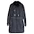 Trench Coat com gola forrada de pele Burberry em algodão preto  ref.1053107