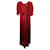 Vestido Reformation Toluca Midi em Seda Vermelha Vermelho  ref.1053108