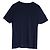 T-shirt classica con logo Louis Vuitton ricamato in cotone blu