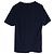 T-shirt classica con logo Louis Vuitton ricamato in cotone blu - vista 2