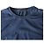T-shirt classica con logo Louis Vuitton ricamato in cotone blu - vista 3