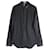 Chemise boutonnée à logo brodé Dior en coton noir  ref.1053116