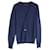 Louis Vuitton Cardigan abotoado em lã azul  ref.1053124