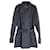 Manteau à boutonnage doublé Burberry en coton gris  ref.1053125