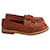 Chloé C Flat Loafers In Brown Leather Pony-style calfskin  ref.1053135