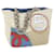 CHANEL Chain Tote Bag No.5 Canvas White CC Auth 51973 Cloth  ref.1053565