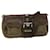 PRADA Shoulder Bag Nylon Leather Brown Auth ep1468  ref.1053578