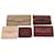 CARTIER Wallet Leather 5Set Wine Red Pink beige Auth yb338  ref.1053589