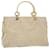 PRADA Hand Bag Nylon Beige Auth cl707  ref.1053652