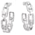 Boucles d'oreilles Messika, "Move Link", or blanc, diamants.  ref.1053811