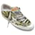 Golden Goose Deluxe Brand Citron Vert / Baskets Superstar Penstar noires serpent Cuir  ref.1053822