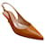 Zapatos de tacón con tira trasera y cinta de cuero Sienna de Gianvito Rossi Castaño  ref.1053838