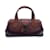 Gucci Bolsa de mão com fecho de gancho de madeira de couro marrom  ref.1053859