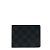 Slender Louis Vuitton Cartera delgada Damier Graphite N63261 Negro