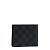 Slender Louis Vuitton Cartera delgada Damier Graphite N63261 Negro - vista 2