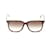 Bottega Veneta Lunettes de soleil carrées teintées Lunettes de soleil en plastique en bon état Marron  ref.1053911