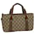 GUCCI GG Canvas Web Sherry Line Boston Bag Beige Red 3902040 auth 52018  ref.1054365