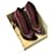 LOUIS VUITTON  Heels T.eu 39.5 leather Dark red  ref.1054416