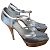 Sandali MIU MIU T.EU 40.5 Tessuto Blu - vista 6