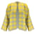 Sofie D'Hoore Yellow / Green Multi Checkered Open Front Wool Jacket  ref.1054454