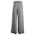Pantaloni Christian Dior Dior a gamba larga in lana vergine grigia Grigio  ref.1054625