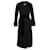 Fendi-Trenchcoat mit Lederbesatz aus schwarzem Polyester  ref.1054670