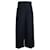 Christian Dior Hose mit weitem Bein aus marineblauer Wolle  ref.1054678