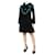 Autre Marque Black velour hooded coat - size M Cotton  ref.1054697