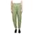 Isabel Marant Etoile Pantalon vert taille haute - taille UK 8 Coton  ref.1054699