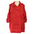 Louis Vuitton-Trenchcoat Rot Polyamid  ref.1054733