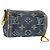 LOUIS VUITTON Pochette Monogram Denim Trousse Speedy PM Bleu M95082 Auth LV 52172