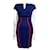 Escada Periwinkle blue dress with contrast stripes Multiple colors Viscose  ref.1054902