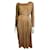 Diane Von Furstenberg Very vintage DvF dress (1st edition) Brown Caramel Silk  ref.1054904