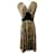 Diane Von Furstenberg Vestido vintage de mistura de lã de seda DvF Multicor Viscose  ref.1054905
