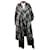 Isabel Marant Etoile Cappotto con sciarpa in misto lana a quadri grigi - taglia UK 10 Grigio  ref.1054943