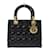 Dior Lady Dior Medium Negro Charol  ref.1055088