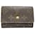 Louis Vuitton Porte monnaie plat Braun Leinwand  ref.1055282