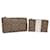 NEW COACH LOT 2 SIGNATURE MONOGRAM CANVAS POUCHES NEW SET OF 2 POUCH Beige Cloth  ref.1055298